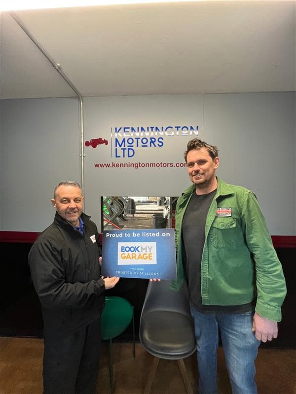 Mechanic working on a car